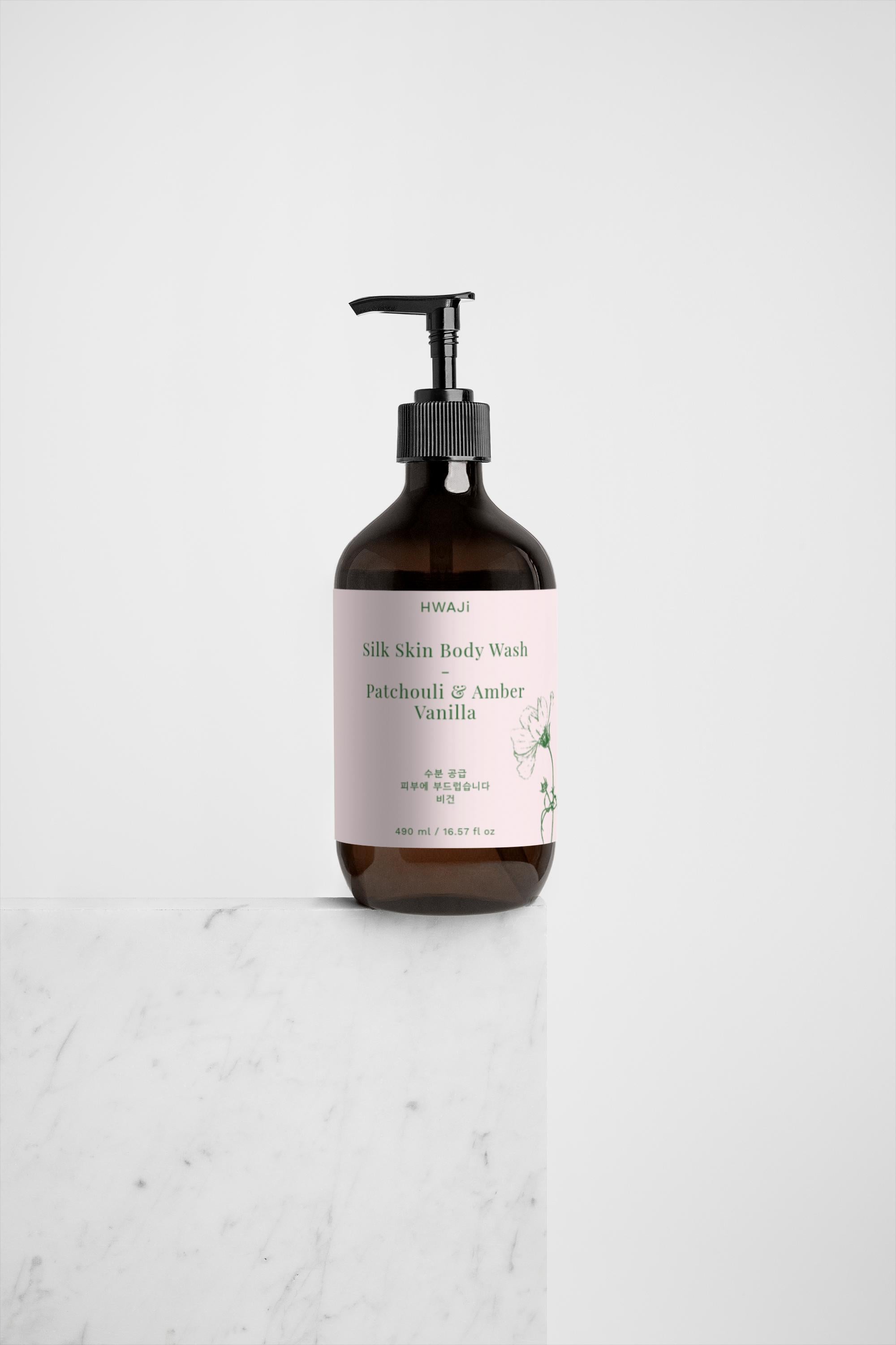 Silk Skin Body Wash, Patchouli & Amber Vanilla
