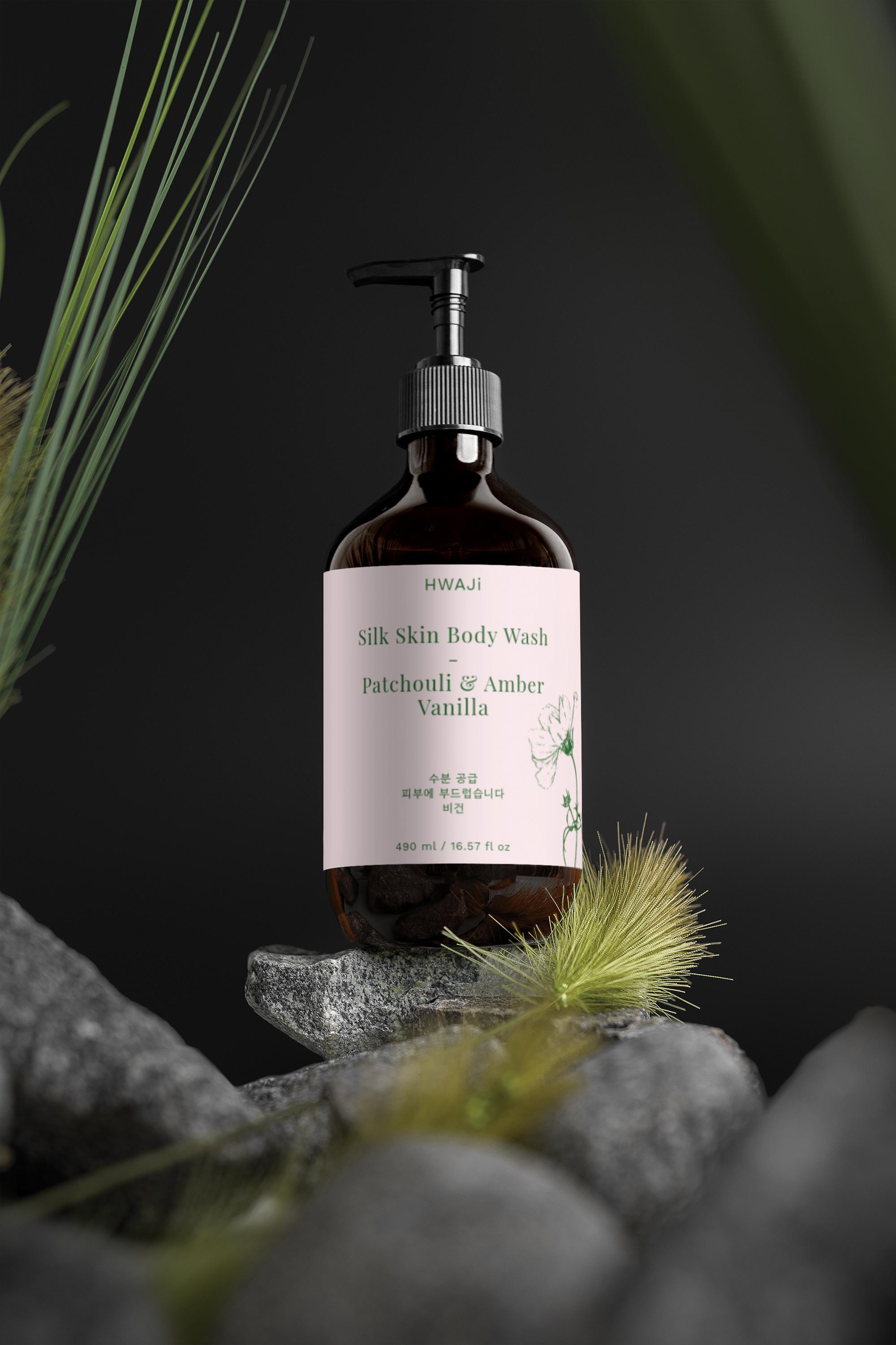 Silk Skin Body Wash, Patchouli & Amber Vanilla
