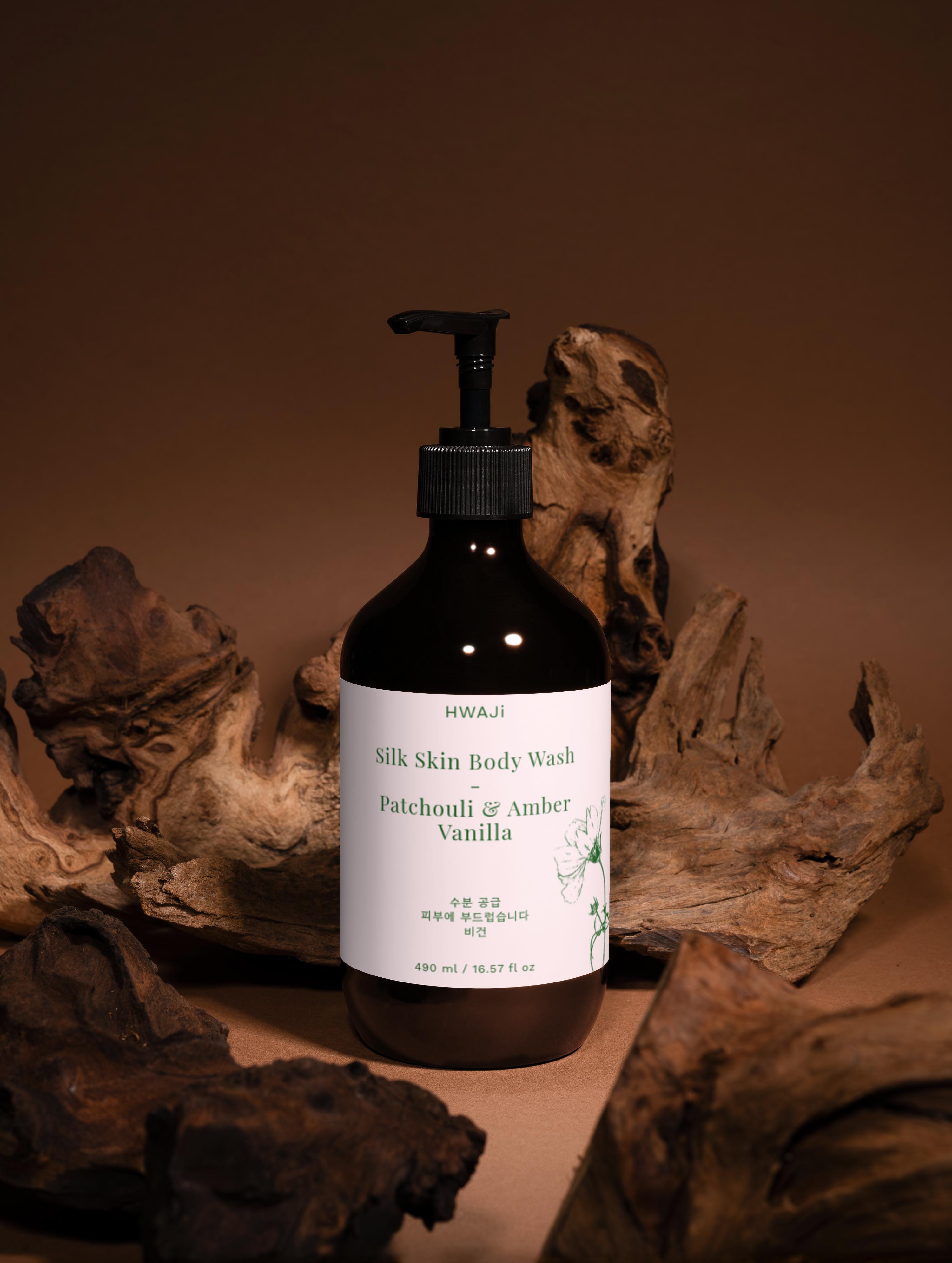 Silk Skin Body Wash, Patchouli & Amber Vanilla